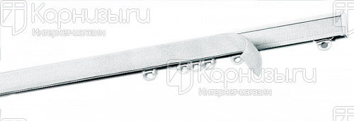 Профиль алюминиевый арт.01 с липучкой от магазина karnizy.ru