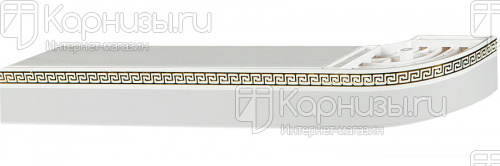 Карниз греция комплект №6Б белый от магазина karnizy.ru