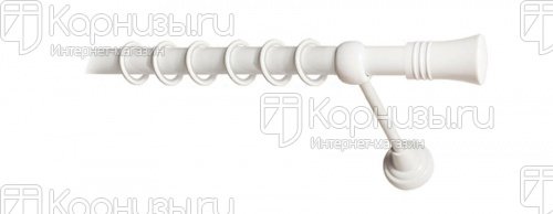 картинка Карниз Гиро белый 19мм от магазина karnizy.ru